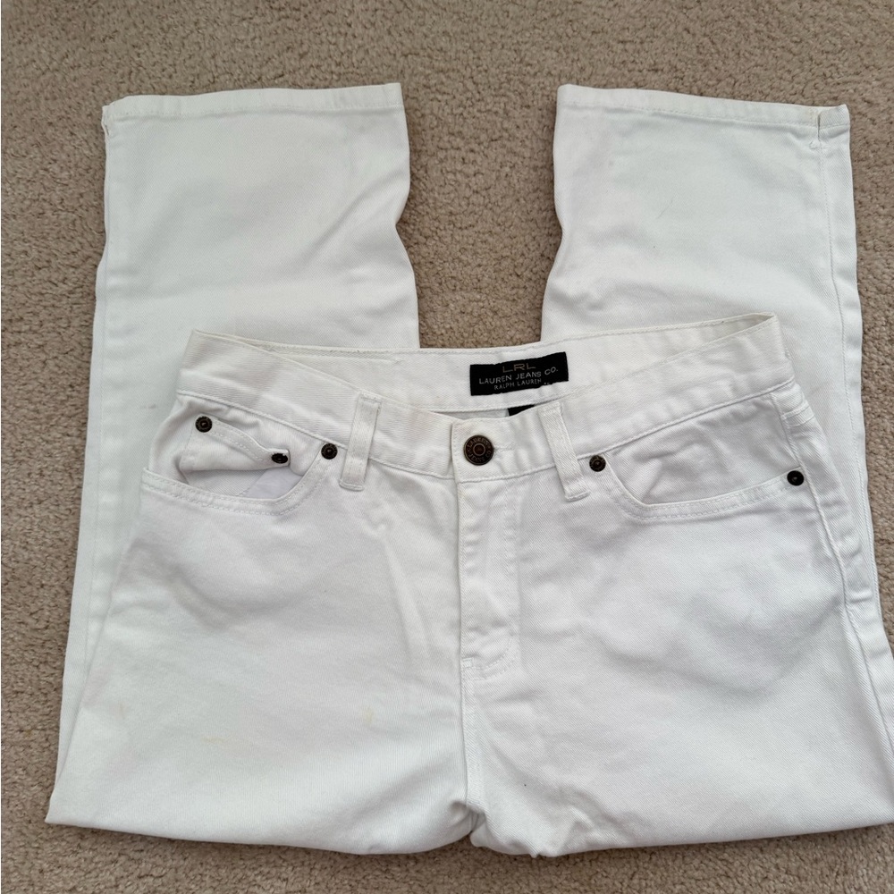 Ralph Lauren white jeans